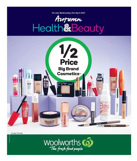 woolworths makeup brands.